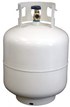 propane tank white